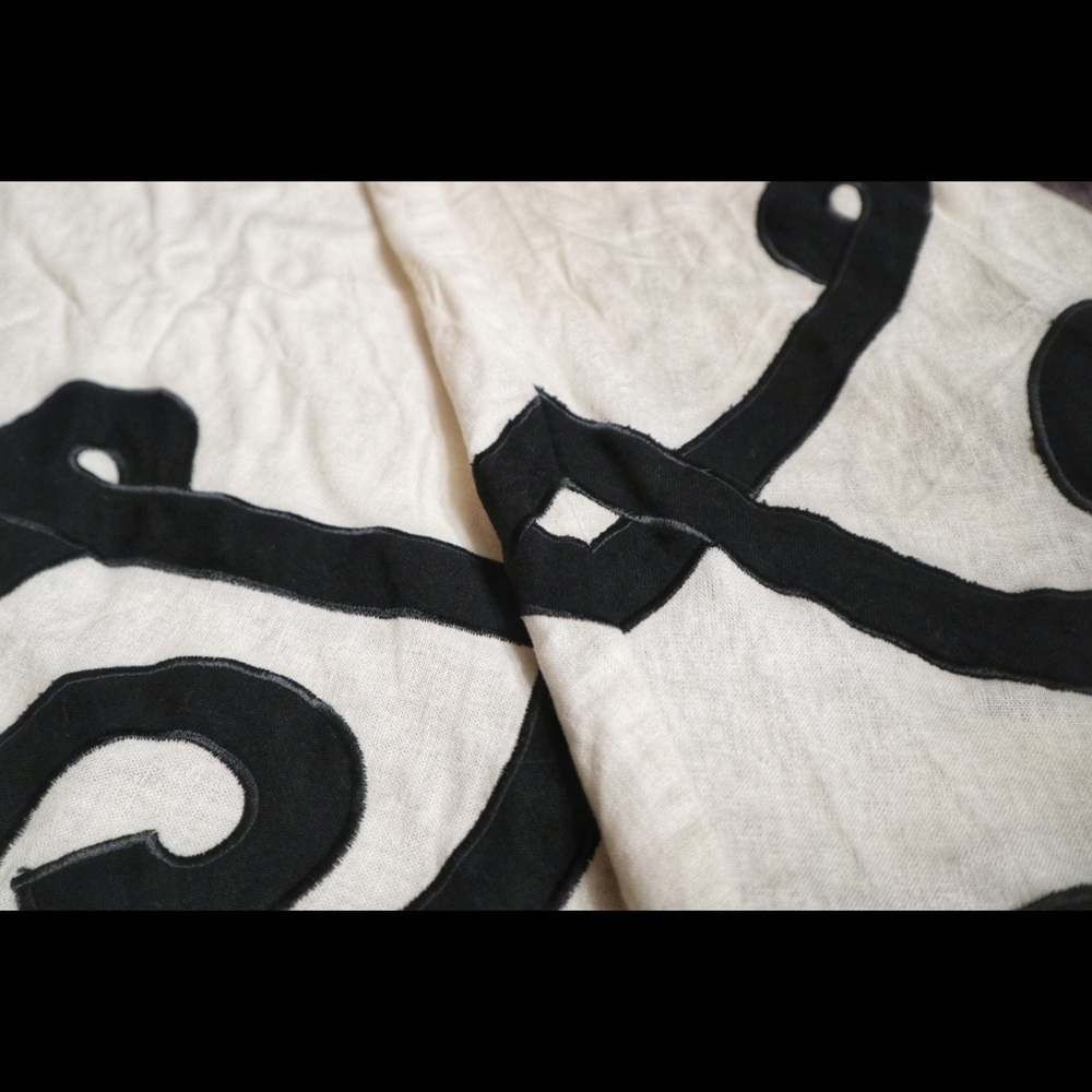Cream linen a-line skirt - Picture 3 of 4